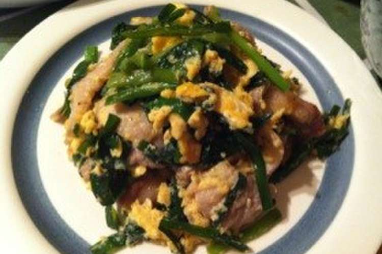 簡単炒め物 豚とニラの卵とじ レシピ 作り方 By サブリナヘアー クックパッド 簡単おいしいみんなのレシピが354万品