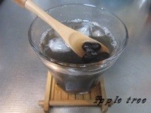 黒豆(ラカントＳ煮)の黒酢ドリンクの画像