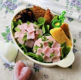 簡単☆あじさいおにぎり☆キャラ弁にも~♪