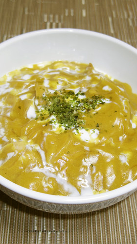 子供に喜ばれる豆乳で作った優しいカレー丼