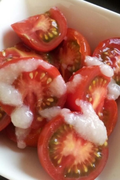 〇トマトの塩麹和え〇の写真