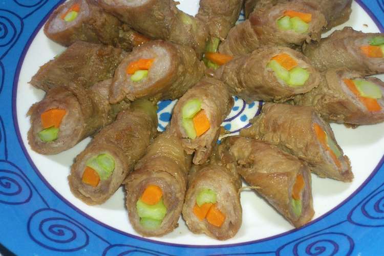 アスパラと人参の肉巻き 減塩照り焼き レシピ 作り方 By なち なち クックパッド 簡単おいしいみんなのレシピが354万品