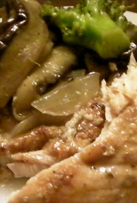 鶏胸肉と夏野菜のソテー。