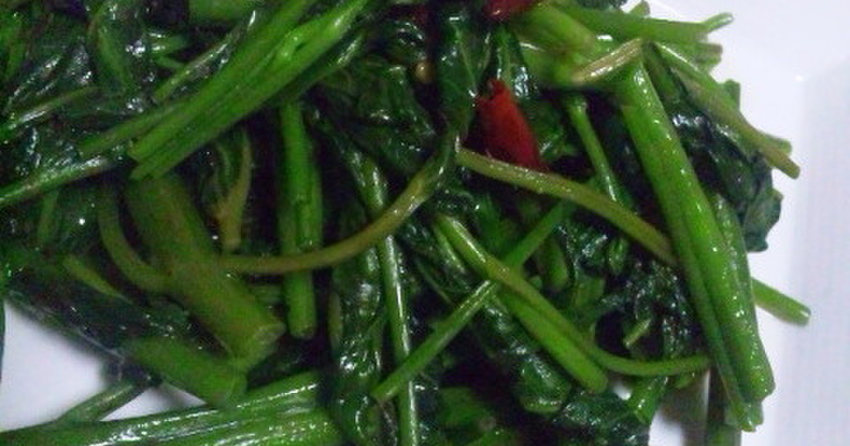 秒殺 空芯菜 あさがお菜 で青菜炒め レシピ 作り方 By いなれい クックパッド 簡単おいしいみんなのレシピが352万品