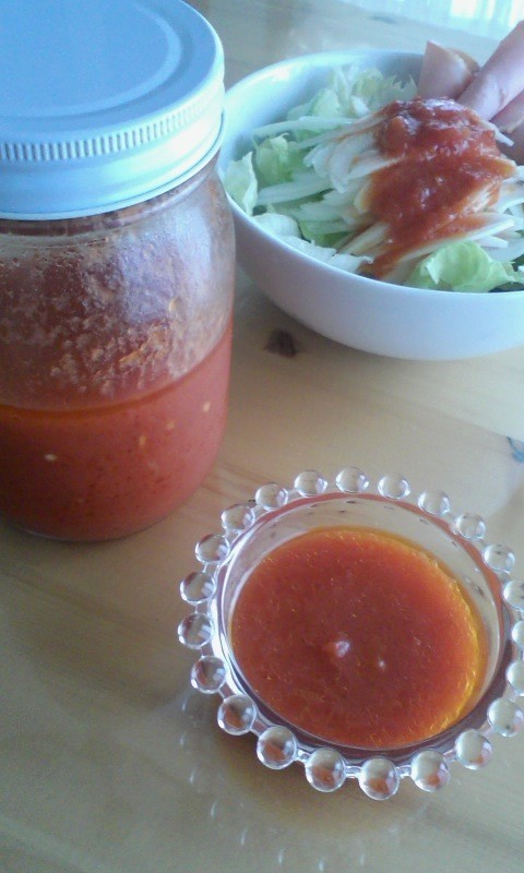 カットトマト水煮缶でトマトドレッシングの画像