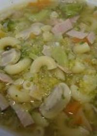 素朴な味の野菜スープ
