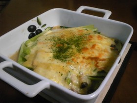 リメイク♪ポテトサラダをグラタンに☆