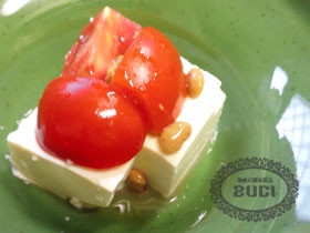 豆腐のタオチオトマトのせの画像