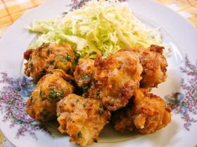 豚小間で唐揚げ 簡単 お弁当にも