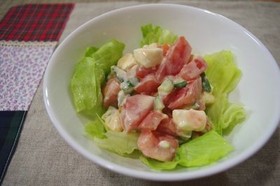 トマトとクリームチーズのサラダ