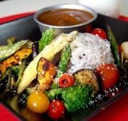 薬膳カレーde夏の焼き野菜フォンデュ風♪の写真