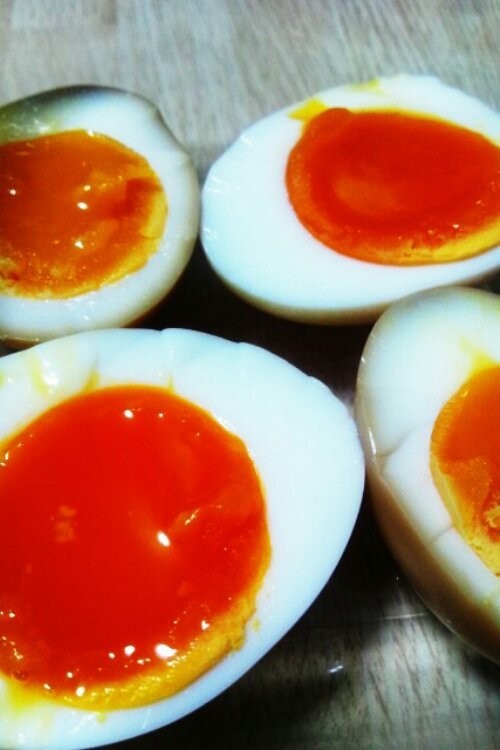 味付煮卵—2色の画像