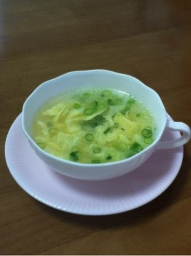 ウェイパーで作る☆簡単な卵スープの写真