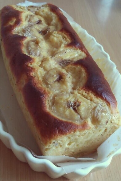 簡単♪美味しい★ヨーグルトバナナケーキの写真