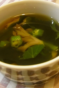 いい香り✿大葉とまいたけのスープ