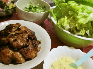 味噌マヨで★鶏胸肉のサムギョプサル風の写真