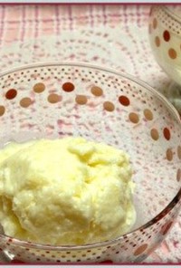 簡単濃厚♡クリームチーズと桃のアイス
