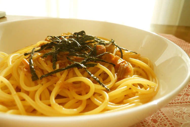 簡単 なめたけスパゲッティ レシピ 作り方 By まゆみ母ちゃん クックパッド 簡単おいしいみんなのレシピが353万品