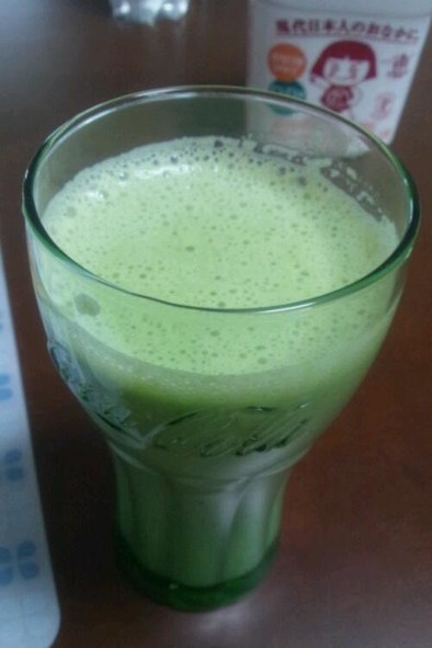 緑の野菜ジュースの写真