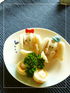かわいいお弁当に ちくわ で作る動物デコに癒される