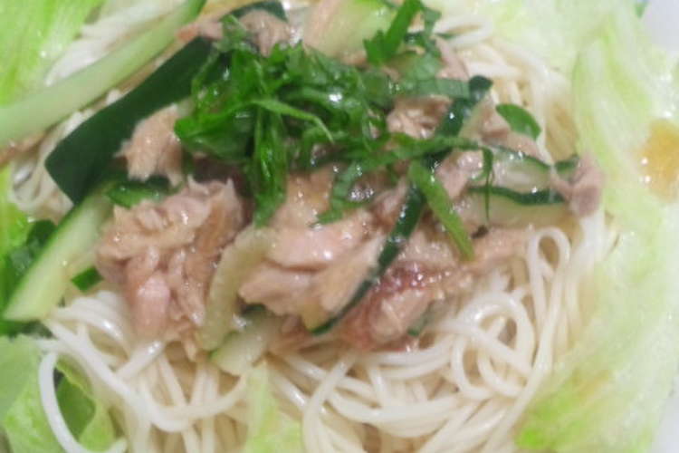 夏に さっぱり大葉と梅とツナのそうめん レシピ 作り方 By ルウ クックパッド 簡単おいしいみんなのレシピが354万品