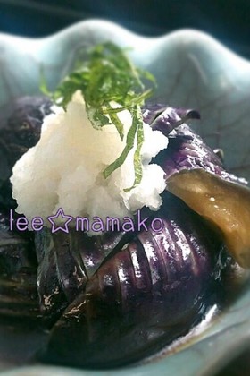 ダイエット!揚げない茄子の揚げ浸し