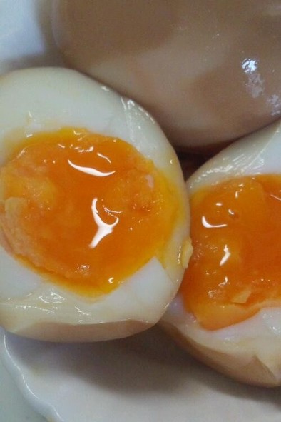 半熟 酢たまご（味付け卵）の写真