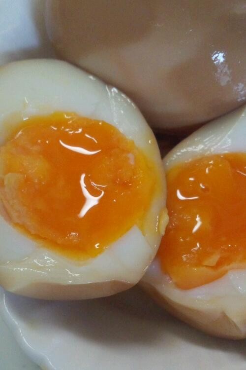 半熟 酢たまご（味付け卵）の画像