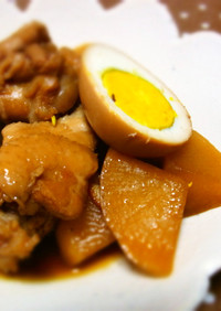 鶏肉と卵のマーマレード煮