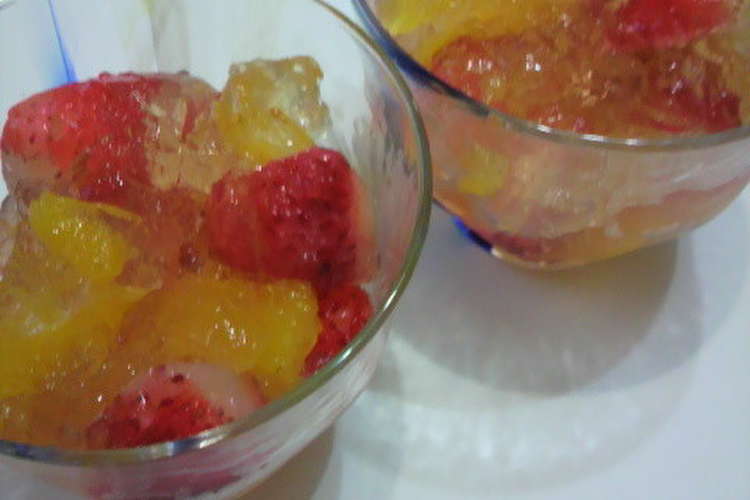 キラキラ フルーツゼリー レシピ 作り方 By ひなた クックパッド 簡単おいしいみんなのレシピが359万品