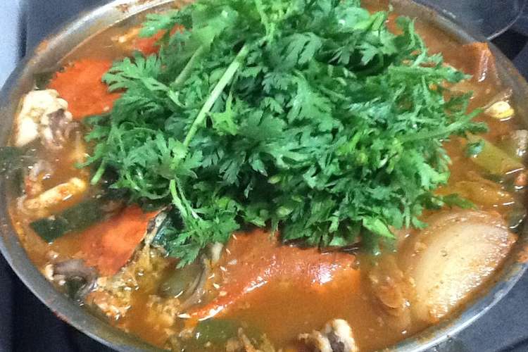 韓国 お家でコッケタン 渡り蟹の寄せ鍋 レシピ 作り方 By ホヨック クックパッド