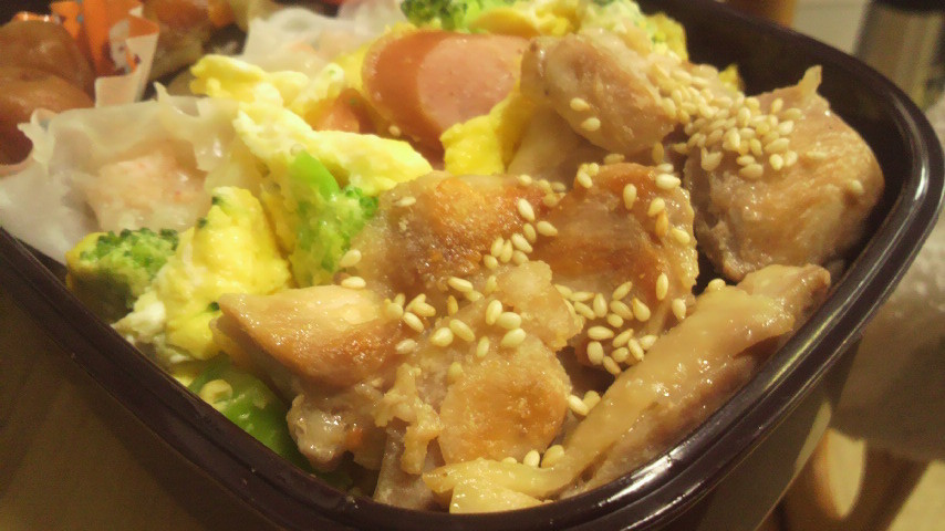 お弁当に簡単３分☆鶏のガーリックソテー☆の画像