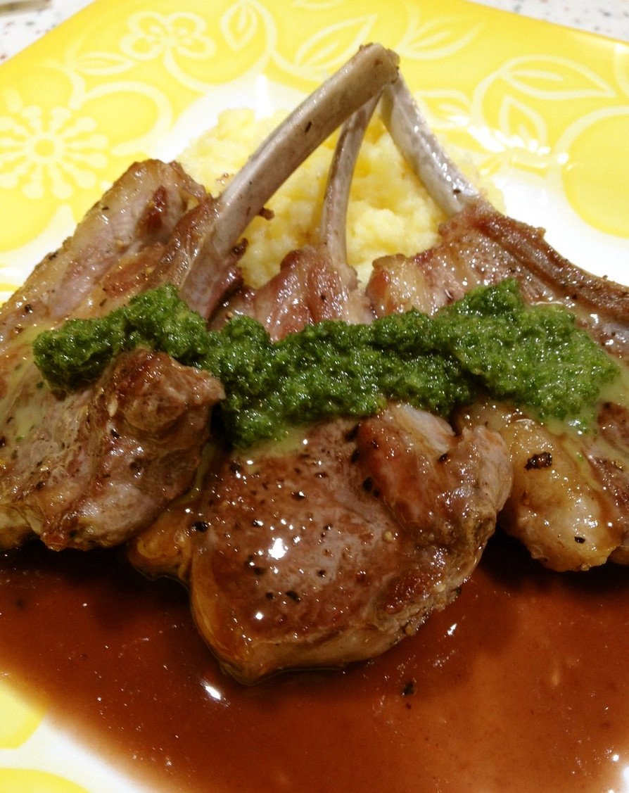 ポークチョップのチェリーパンソース添え レシピ