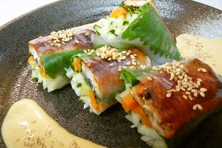 少しの鰻で大満足 鰻の蒲焼の生春巻き レシピ 作り方 By Yummysunny クックパッド