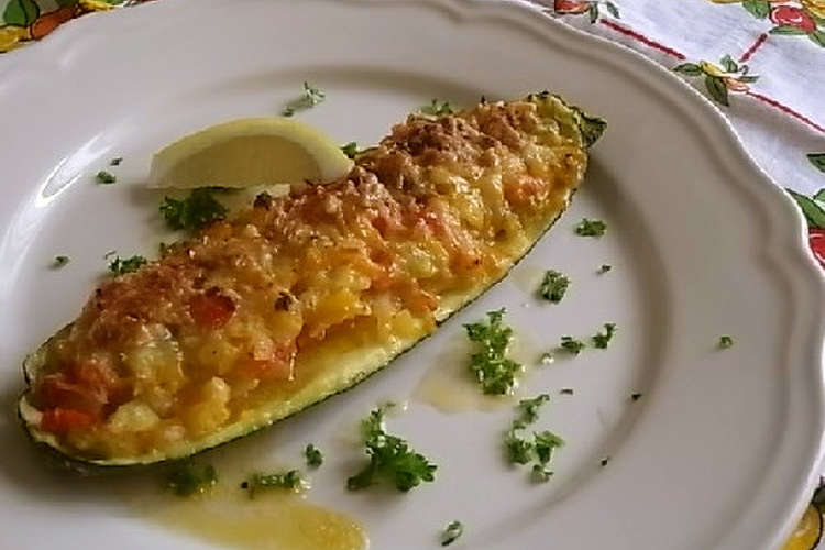 ズッキーニカップのたっぷり野菜チーズ焼き レシピ 作り方 By ルロワ モワ クックパッド 簡単おいしいみんなのレシピが375万品