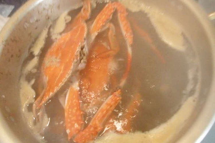 ガザミをゆでて 甘めの酢でいただく レシピ 作り方 By 小世界 クックパッド 簡単おいしいみんなのレシピが360万品