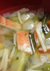 残り野菜で☆満腹スープ