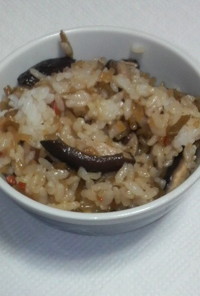 手作り米粒こんにゃく入り混ぜご飯！