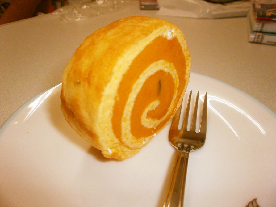 かぼちゃロールケーキの画像