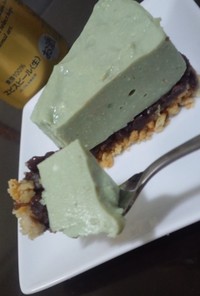 豆腐と抹茶のレアチーズケーキ