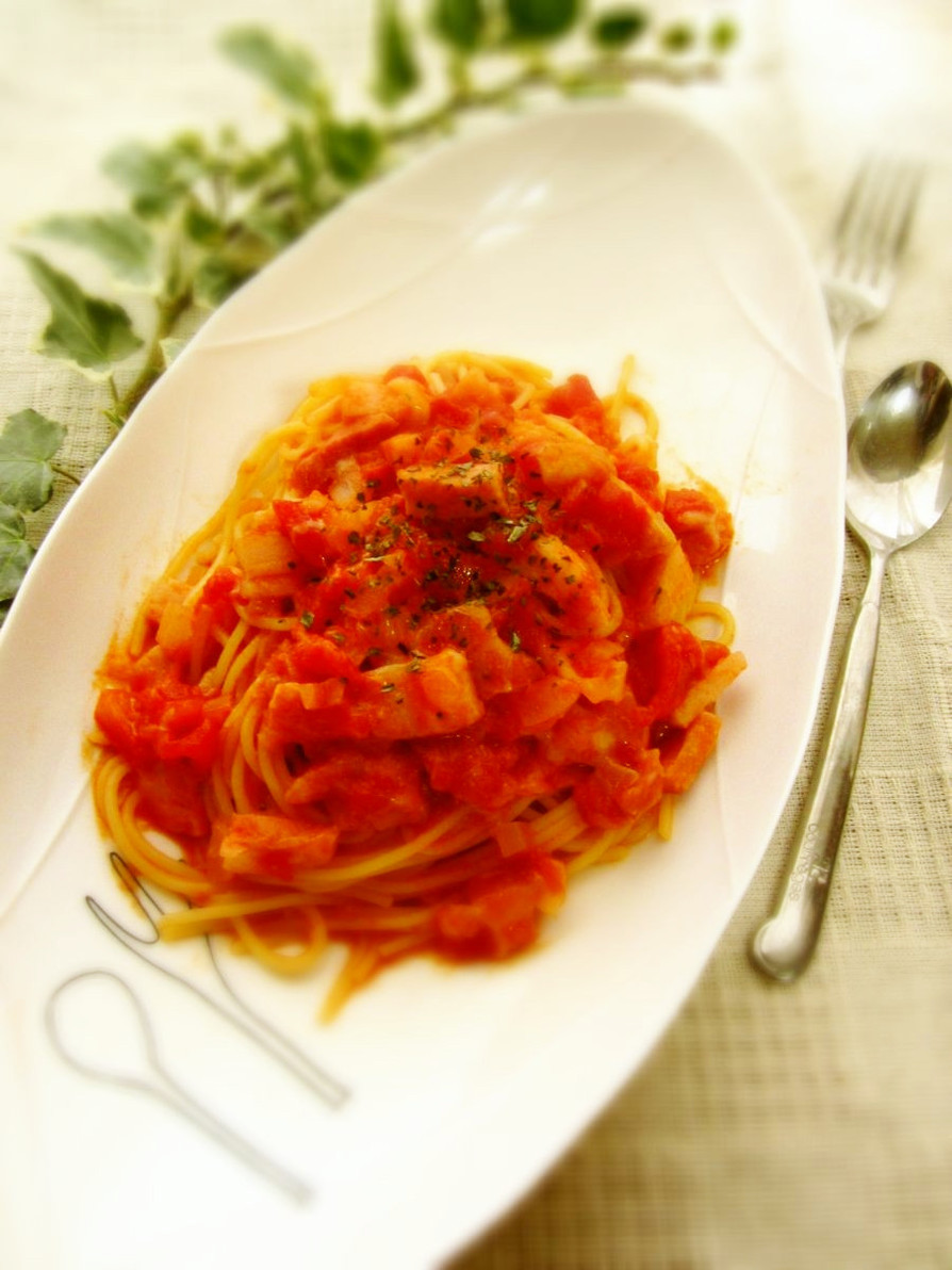 とろ～りチーズのトマトスパゲティ♡の画像