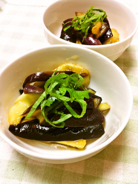 レンジで簡単 中華風なす