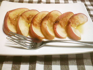 朝食べて腸スッキリ！　ホットりんご♡の写真