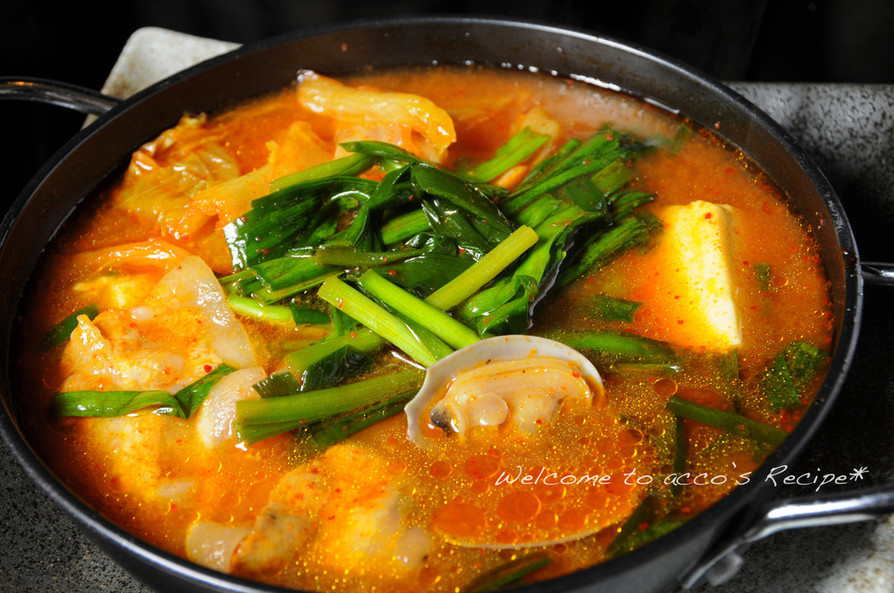 本格韓国風『豆腐チゲ』※ピリ辛調味料使用の画像