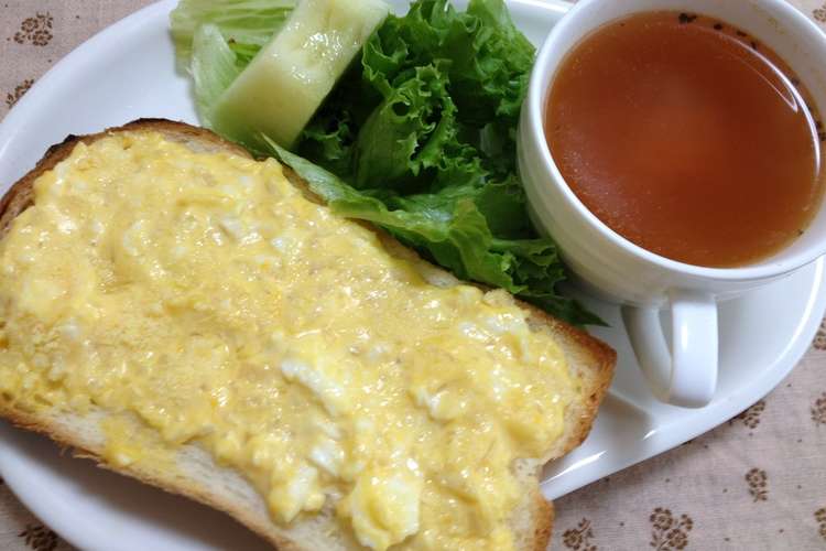 朝ごはんに 卵サンドのチーズトースト レシピ 作り方 By Komutatata クックパッド 簡単おいしいみんなのレシピが360万品