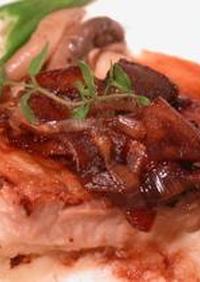 いずみ鯛のソテ－＊りんごバルサミコソース
