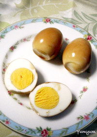 クイック♫おしょうゆ卵(味付きゆで卵)