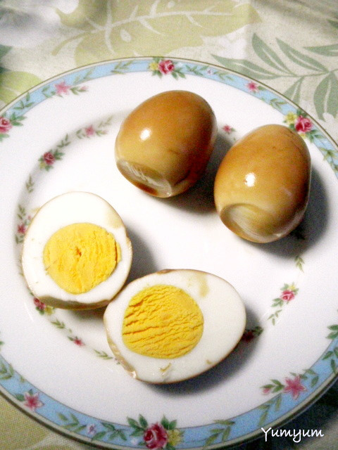 クイック♫おしょうゆ卵(味付きゆで卵)の画像