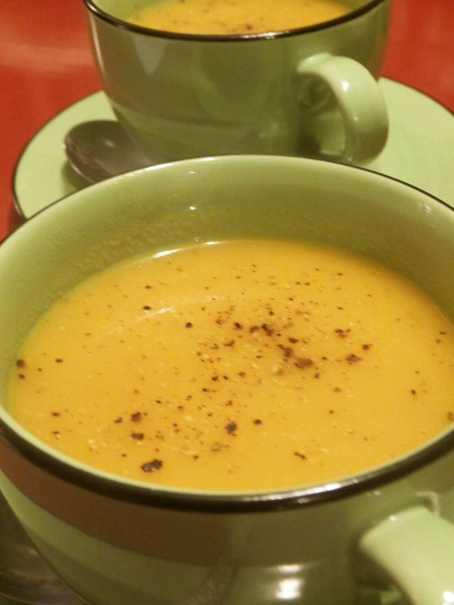 ニンジンとショウガのオレンジ風味スープの画像