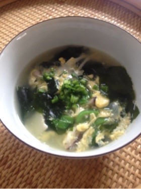 モロッコいんげんの中華スープの画像